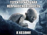 Территориальная неприкосновенность Я хозяин!