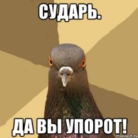 Сударь. Да вы упорот!