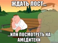 Ждать лост... ...или посмотреть на амедитеки