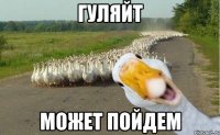 гуляйт может пойдем