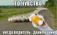 То чувство, когда водитель - Данилочкин