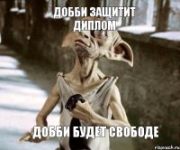 Добби будет свободе  Добби защитит диплом
