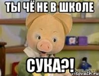 ты чё не в школе сука?!