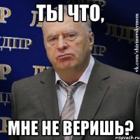 Ты что, мне не веришь?