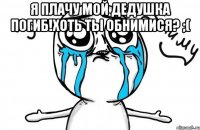 Я ПЛАЧУ МОЙ ДЕДУШКА ПОГИБ!Хоть ты обнимися? ;( 