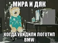 Мира и Дяк когда увидили логотип BMW