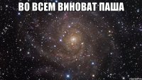 Во всем виноват Паша 