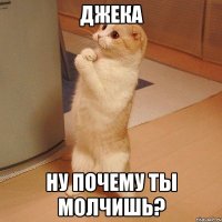 ДЖЕКА НУ ПОЧЕМУ ТЫ МОЛЧИШЬ?