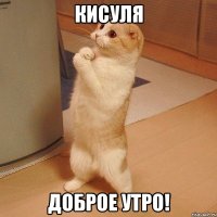 Кисуля доброе утро!