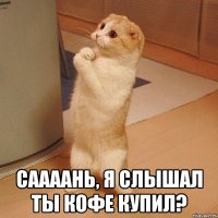  Саааань, я слышал ты кофе купил?