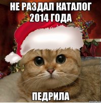 Не раздал каталог 2014 года педрила