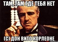 Там, там где тебя нет (С) Дон Вито Корлеоне