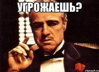 угрожаешь? 