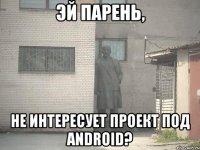 Эй парень, не интересует проект под android?