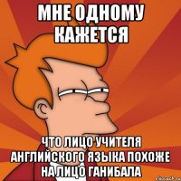 Мне одному кажется Что лицо учителя английского языка похоже на лицо ганибала