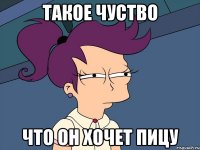 такое чуство что он хочет пицу