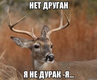 Нет друган я не дурак -я...