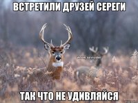 Встретили друзей Сереги Так что не удивляйся