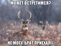 Может встретимся? Не могу, брат приехал((