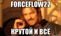 forceflow22 крутой и всё