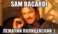 Sam Bacardi Лежачий полицейский :)