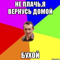 Не плачь,я вернусь домой Бухой