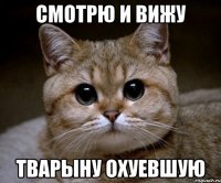 СМОТРЮ И ВИЖУ ТВАРЫНУ ОХУЕВШУЮ