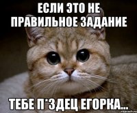 Если это не правильное задание тебе п*здец Егорка...