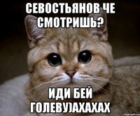 Севостьянов че смотришь? иди бей Голеву)ахахах