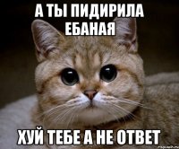 а ты пидирила ебаная хуй тебе а не ответ