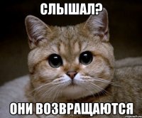 СЛЫШАЛ? ОНИ ВОЗВРАЩАЮТСЯ