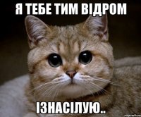 я тебе тим відром ізнасілую..