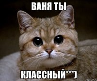 Ваня ты КЛАССНЫЙ***)