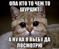 опа кто то чем то шуршит а ну ка я вьебу да посмотрю