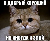 я добрый хороший но иногда и злой