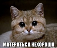  материться нехорошо