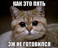 Как это пять Эж не готовился