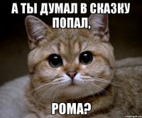 А ты думал в сказку попал, Рома?