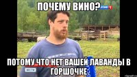 почему вино? потому что нет вашей лаванды в горшочке