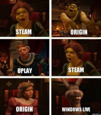 Steam Uplay Origin Origin Steam windows live