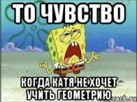 То чувство Когда Катя не хочет учить геометрию