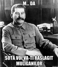 M... DA SOTA VOI VA-TI RASLAGIT MUliganilor