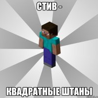 Стив - квадратные штаны