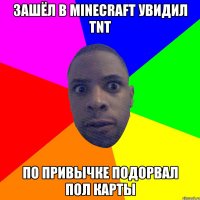 Зашёл В Minecraft увидил TNT По привычке подорвал пол карты