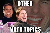 Other Math topics