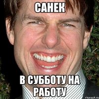 Санек в субботу на работу