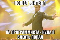 пошел учиться на программиста - куда я блеать попал