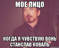 мое лицо когда я чувствую вонь Станслав Коваль