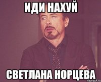 Иди нахуй Светлана Норцева