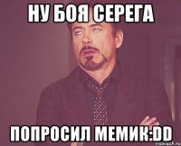 Ну боя серега Попросил мемик:DD